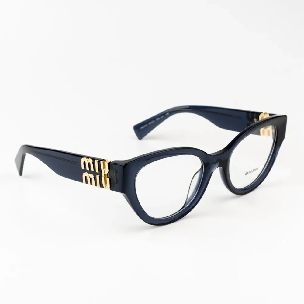 NEW Miu Miu MU01VV 08Q1O1 Dark Blue Women Eyeglasses MU 01VV